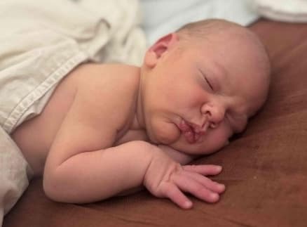 Newborn baby sleeping